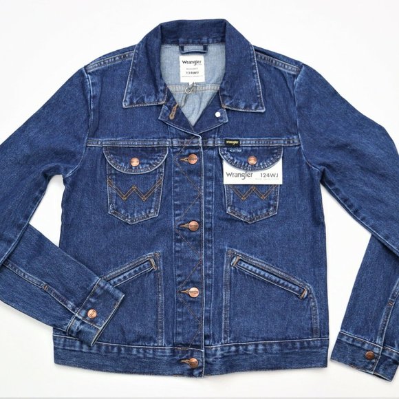 New WRANGLER ICONS 124WJ WOMEN'S DENIM JACKET Size XS 100% Cotton - Picture 1 of 12